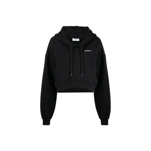 Off Белый черный Женские Свитшоты