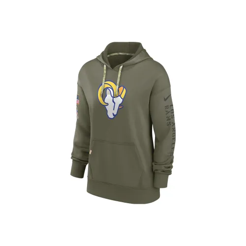 NIKE Оливково-зеленый Женские Свитшоты