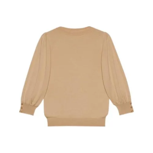 GUCCI Бежевый Женские Кашемировые Свитеры