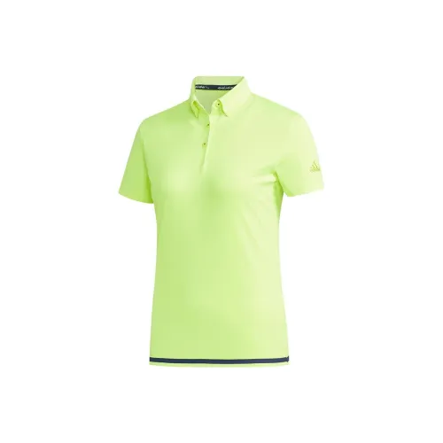 Adidas Неоновый зеленый Женские Поло