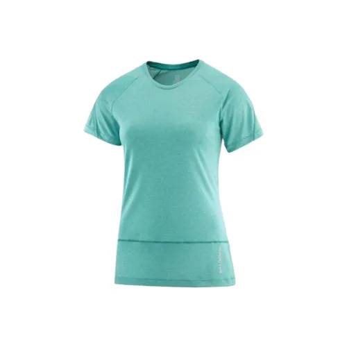SALOMON CROSS RUN T Рубашка Женская Зеленая