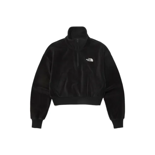 The North Face Swift Вельюр Полузастежка Свитшот Женский Черный