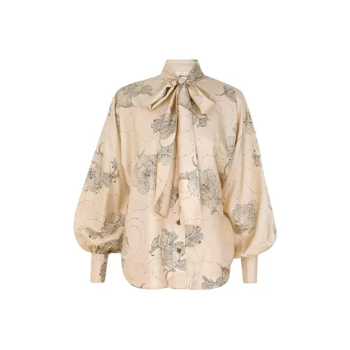 Zimmermann FW24 Рубашка Женская Бежевая