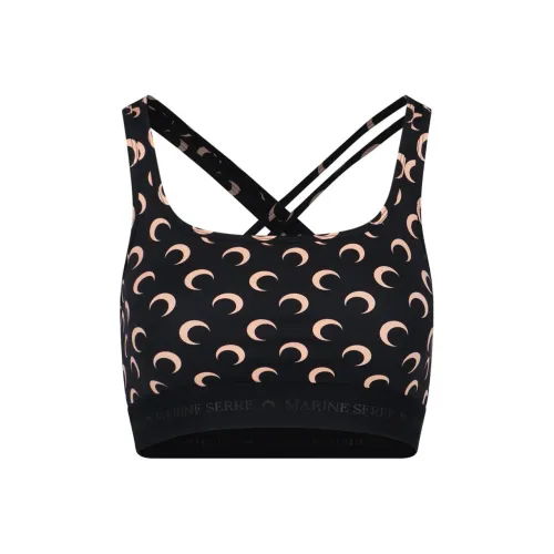 Marine Serre Черные Женские Камисоли