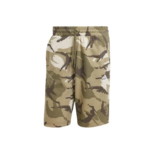 Adidas Повседневные шорты Мужские Оливково-зеленые