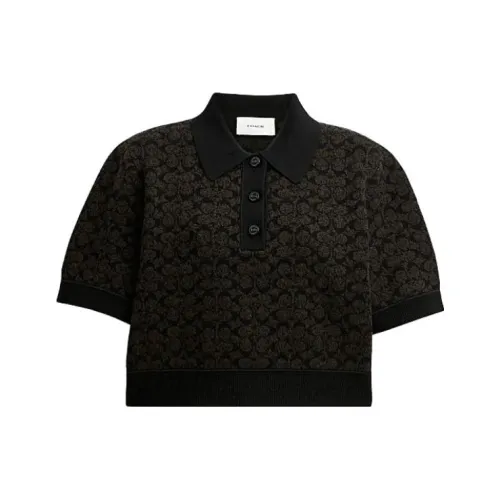 COACH Коричневый Женские Поло