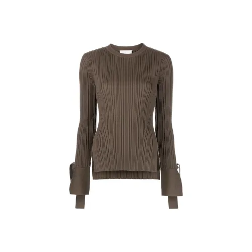 3,1 PHILLIP LIM Темно-умбровый Женские кашемировые свитеры