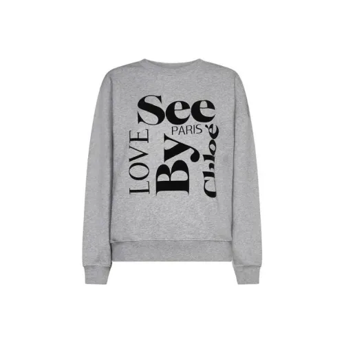 SEE BY CHLOE Серый Женские Свитшоты