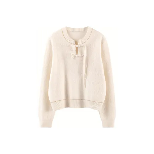 MAIGRE SIMHAT Кашемир Свитер Женский Белый