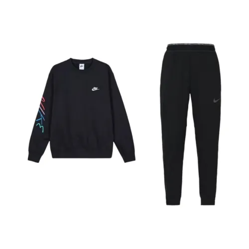 nike Club Fleece Свитшот Комплект Мужской Черный