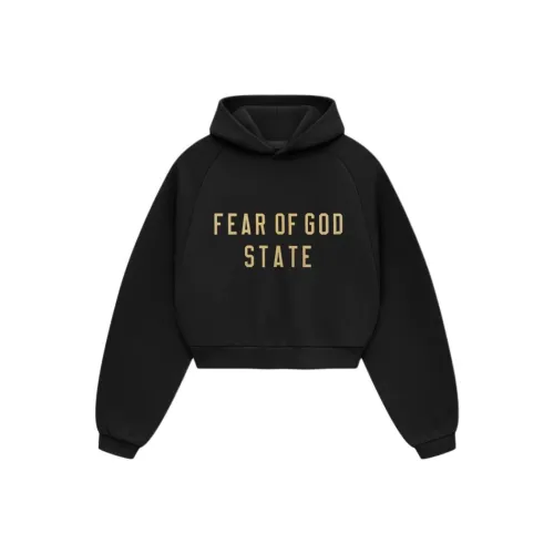 Fear of God Essentials Обсидиановый черный/Черный Женские Свитшоты
