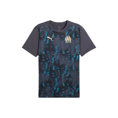 PUMA x Olympique de Marseille FW24 Футбол Джерси Мужской Galaxy Gray PUMA Team Gold