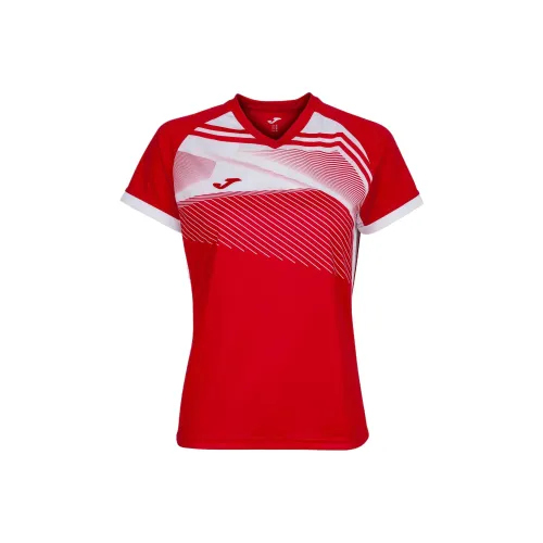 Joma Рубашка с коротким рукавом для женщин Supernova II красная и белая