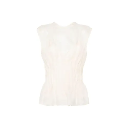 KHAITE Экрю Женские Рубашки