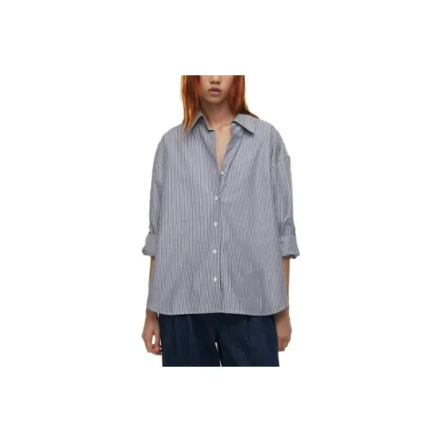 ARITZIA Морской синий/Чернила Темно-синий Женские Рубашки