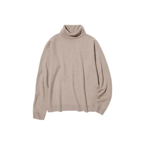 UNIQLO Кашемир Свитер Женский Бежевый