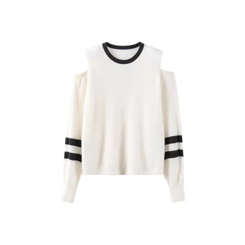 MAIGRE SIMHAT Кашемировый свитер женский натуральный белый