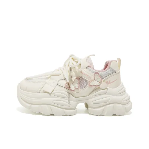 Warrior Износостойкий Дышащий Легкий Низкий Топ Кроссовки с Толстой Подошвой Женские