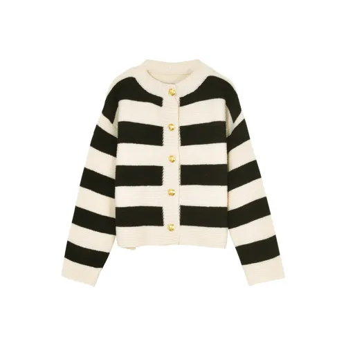 Wbwq Трикотаж Женский Черный Абрикос Полосы