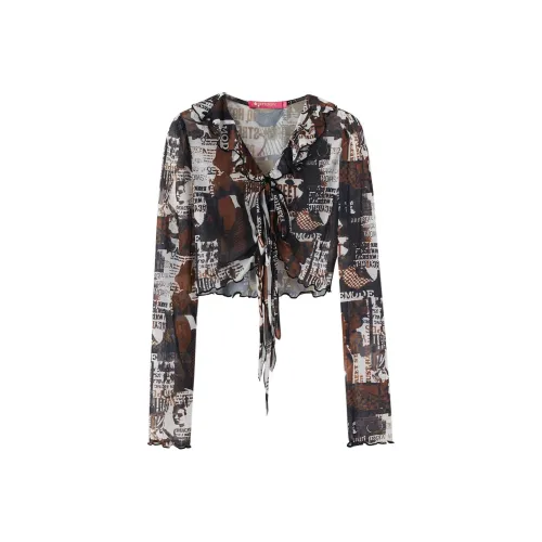 BETTERSAY T-рубашка женская кофейного цвета