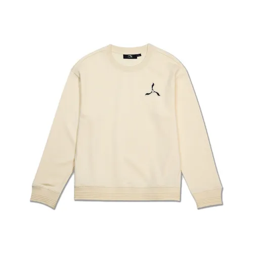 LI NING 1990 Свет Античный Желтый Женские Свитшоты