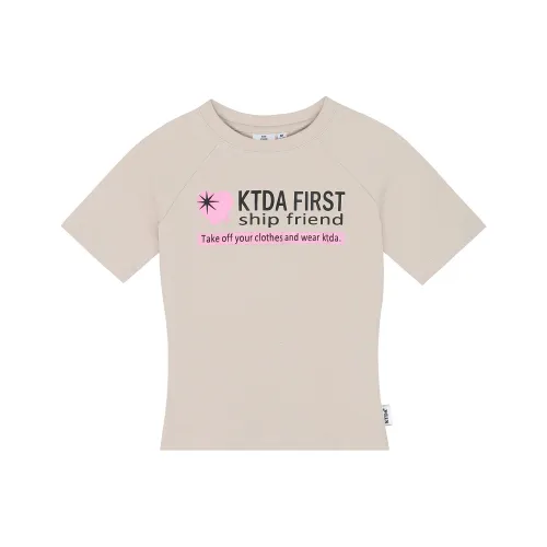 KTDA Песочный Женские T Рубашки