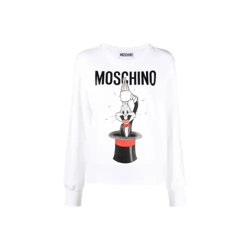 MOSCHINO Белый Женские Свитшоты
