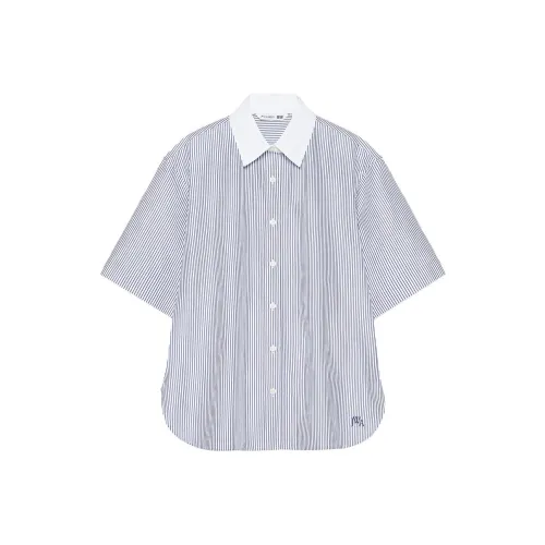 UNIQLO JW Anderson Co Branded Series Небесно-голубой Женские Рубашки