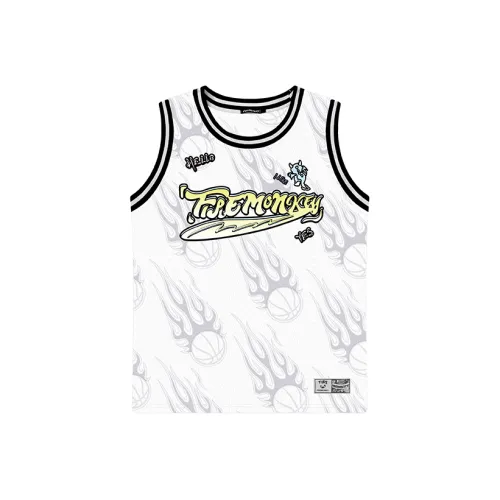 FireMonkey Баскетбольная Джерси Унисекс Белая
