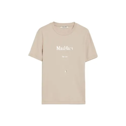 'S MAX MARA Стандартная футболка Женская Бежевый