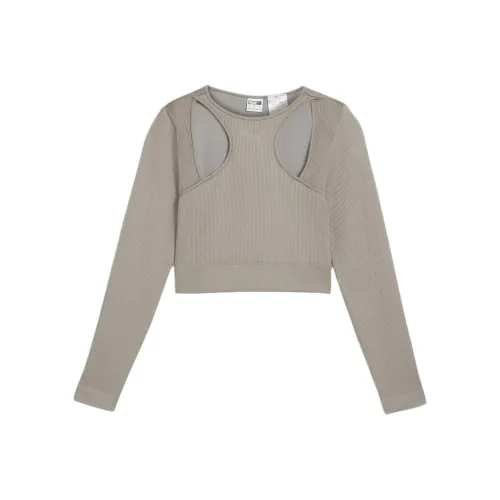 PUMA T-Shirt Женская Rain Gray