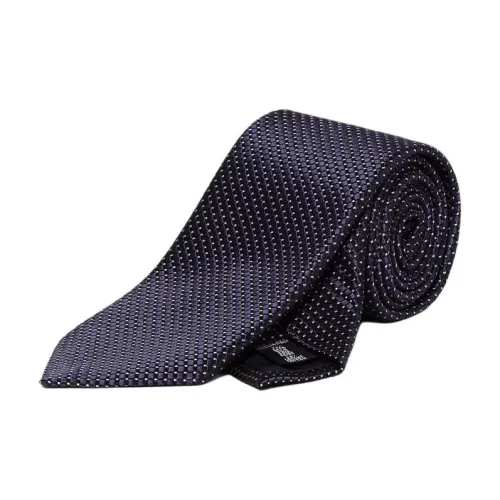 EMPORIO ARMANI Шелковые шелковые вискозные галстуки мужские черные