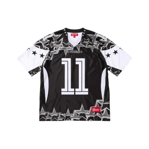 Supreme WEEK1 Звезды FOOTBALL JERSEY Футбол Джерси Унисекс