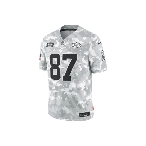 nike Dri FitNFL FW24 Регби Джерси Мужской Серый Белый Цвет