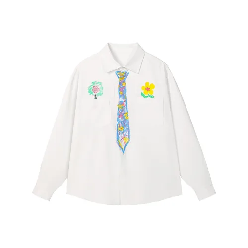 MGMN Белая унисекс рубашка