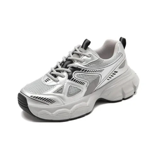 15 MINS Толстая подошва кроссовки 4CM женские