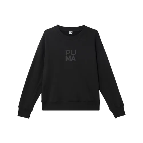 PUMA Infused Crew Черный Женские Свитшоты