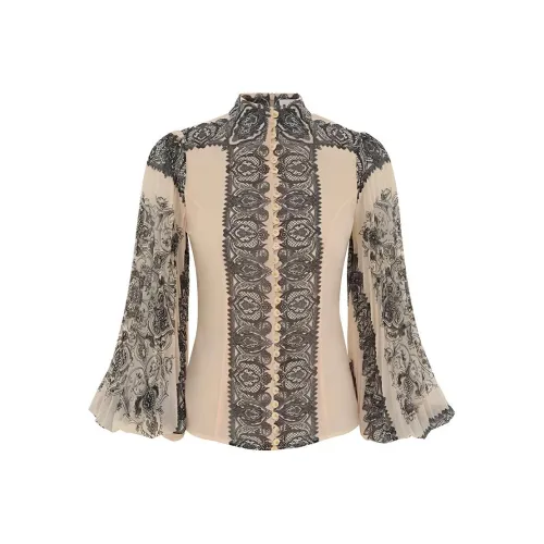 Zimmermann FW24 Рубашка Женская Молочно-чайный