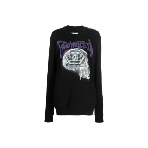 PHILIPP PLEIN Черный Женские Свитшоты