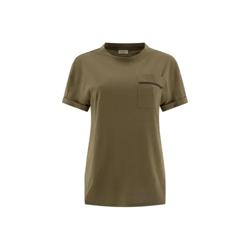Brunello Cucinelli Зеленые Женские Рубашки T