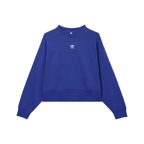 adidas originals Флуоресцентный синий женские свитшоты