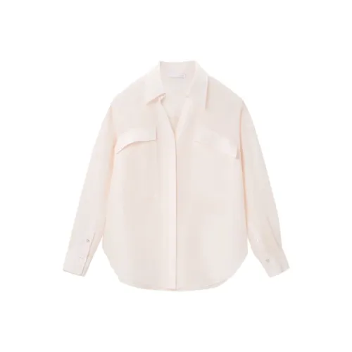 OVV Розовый Однотонный 08 Женские Рубашки