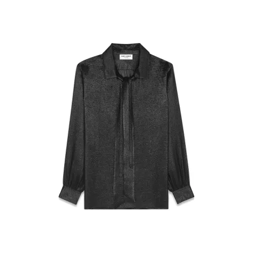 SAINT LAURENT Рубашка Женская Черная