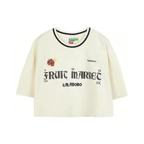 LALABOBO Экрю Женские Рубашки T