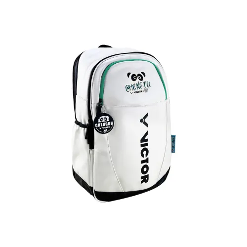 Victor Сумки для бадминтонных ракеток 3 шт Рюкзак Черный Белый Унисекс