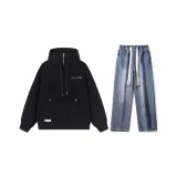 Set (Black Top + Dark Blue Jeans)  
Комплект (Черный топ + Темно-синие джинсы)