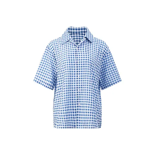 KIKAT Синие Унисекс Рубашки