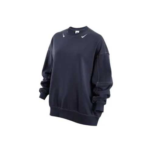 NIKE Синий Женские Свитшоты