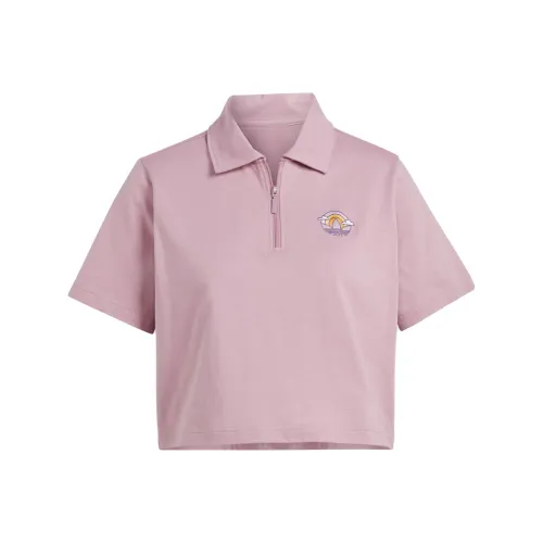 adidas originals Волшебный фиолетово-розовый цвет Женские Поло