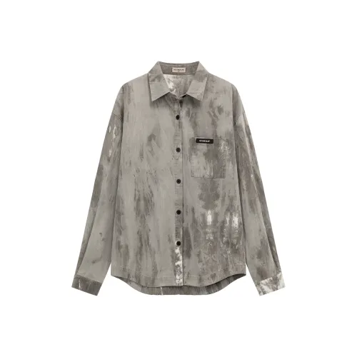 NO ONE ELSE Рубашка Унисекс Черный Серый